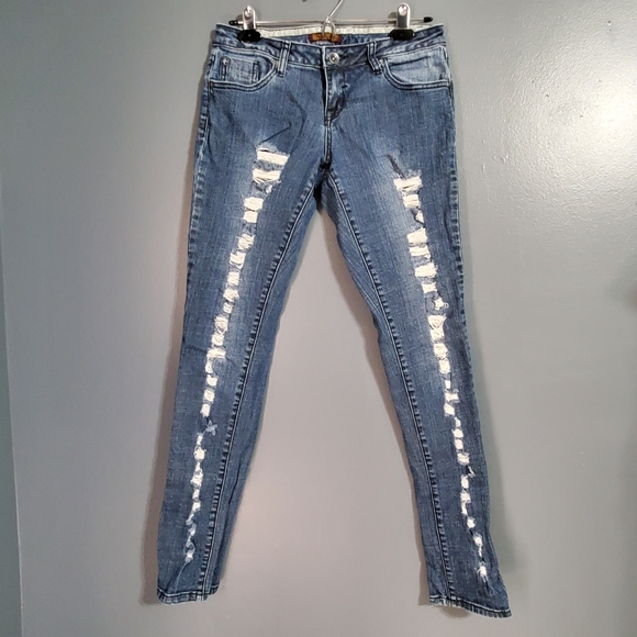 ZD Denim - ZD Distressed Skinny Blue Jeans Size 9